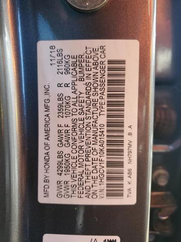 2019 HONDA ACCORD LX - 1HGCV1F10KA015410