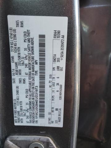 VIN 1FMCU0G94EUD31973 2014 FORD ESCAPE no.13