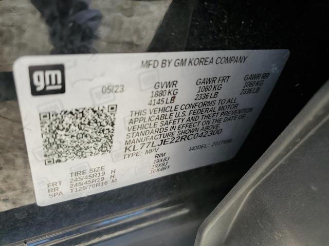 2024 CHEVROLET TRAX 2RS KL77LJE22RC042300