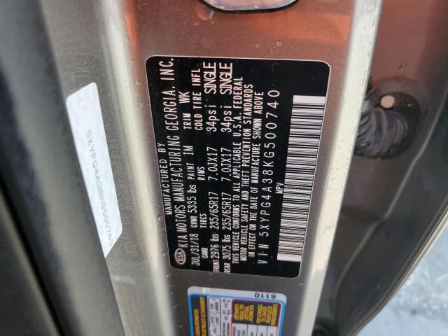 2019 KIA SORENTO L - 5XYPG4A38KG500740
