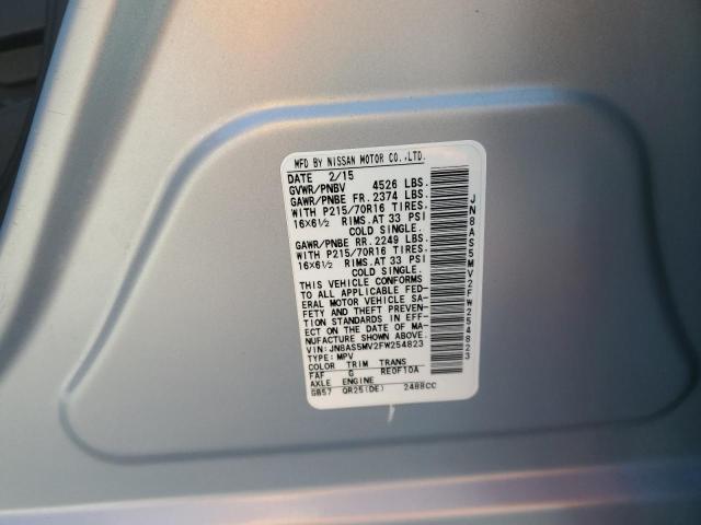 2015 NISSAN ROGUE SELE - JN8AS5MV2FW254823