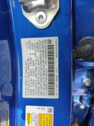2023 HONDA CIVIC EX - 2HGFE1F75PH301537