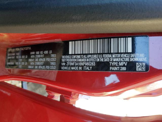 2022 FIAT 500X POP ZFBNF3A16NP980283