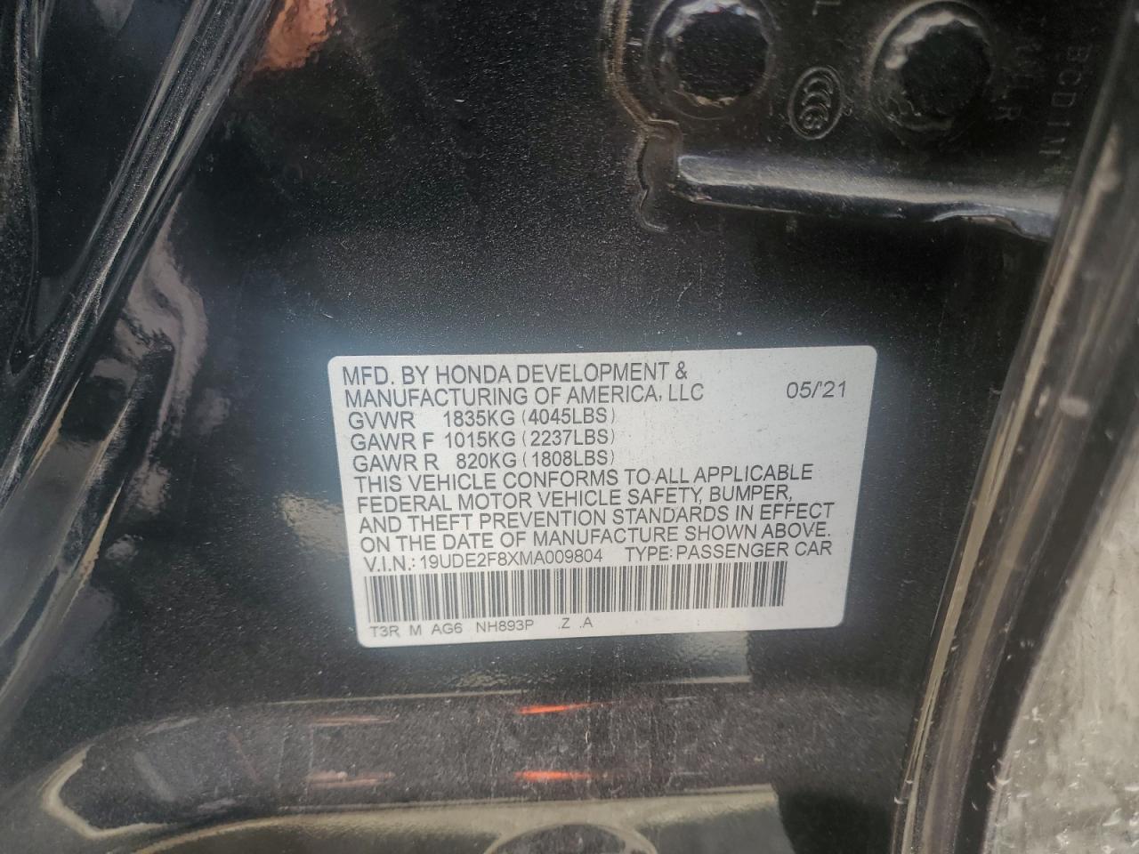 Lot #3020839754 2021 ACURA ILX PREMIU