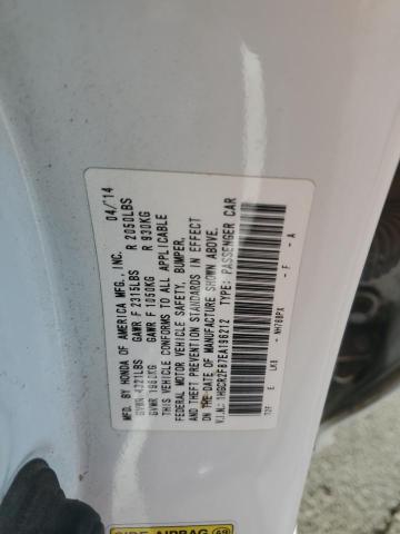 VIN 1HGCR2F87EA196212 2014 Honda Accord, Exl no.12