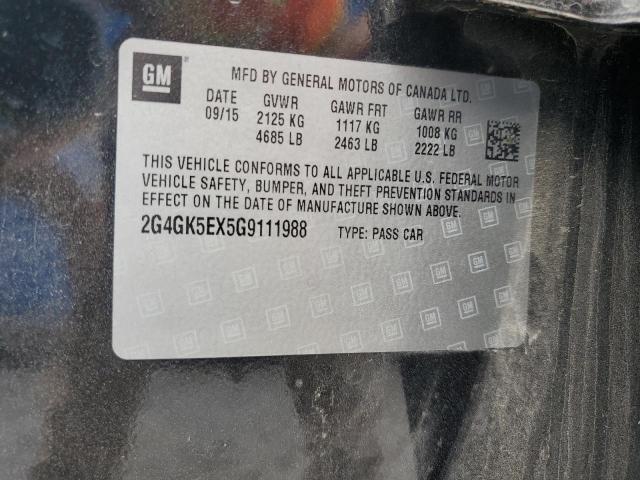 2016 BUICK REGAL 2G4GK5EX5G9111988