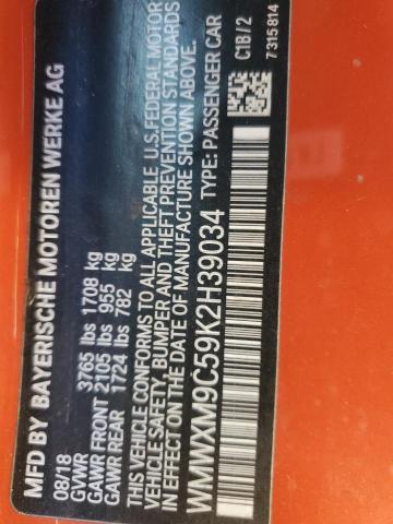 2019 MINI COOPER JOH WMWXM9C59K2H39034