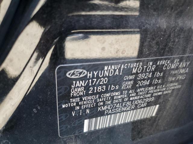 VIN KMHD74LF8LU062999 2020 Hyundai Elantra, SE no.13