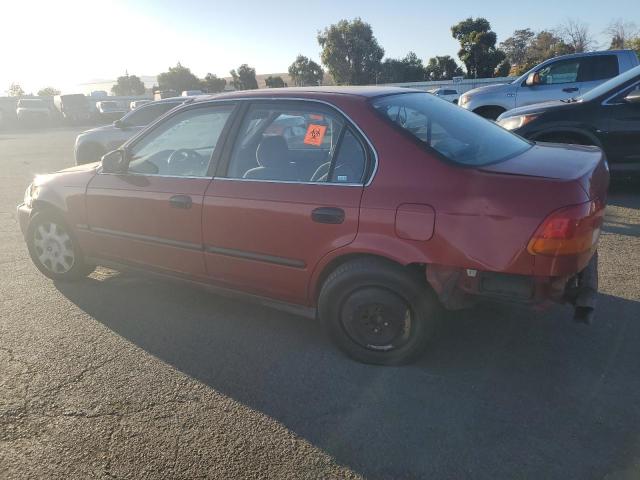 HONDA CIVIC LX 1998 red  gas 1HGEJ6672WL047811 photo #3