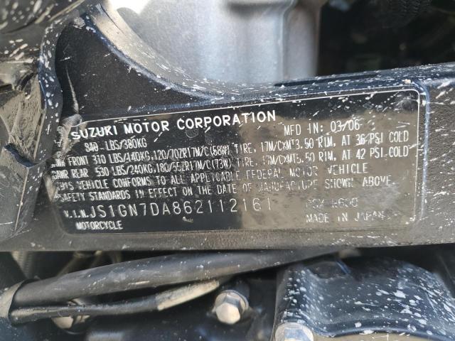 2006 SUZUKI GSX-R600 K - JS1GN7DA862112161