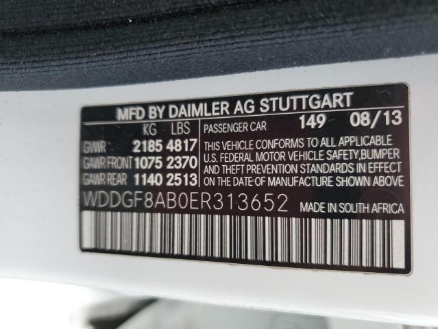 VIN WDDGF8AB0ER313652 2014 Mercedes-Benz C-Class, 3... no.12