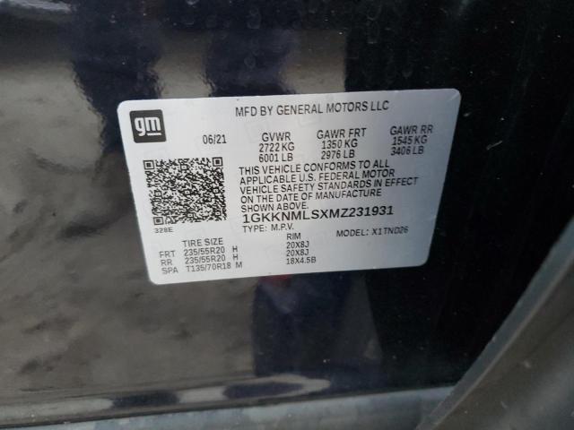 VIN 1GKKNMLSXMZ231931 2021 GMC ACADIA no.14