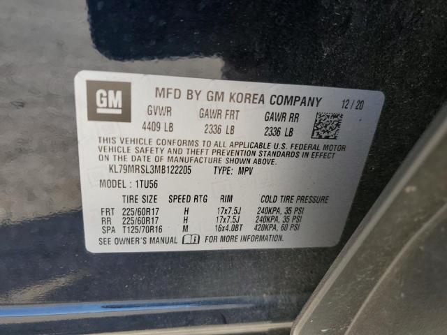 2021 CHEVROLET TRAILBLAZE - KL79MRSL3MB122205