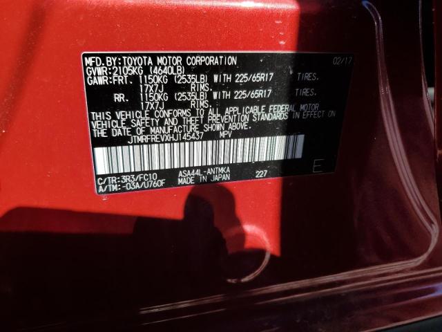 2017 TOYOTA RAV4 XLE - JTMRFREVXHJ145437