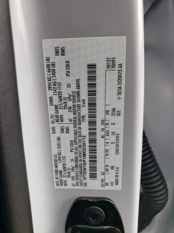 2021 FORD F150 SUPER - 1FTEW1EP1MKD30112