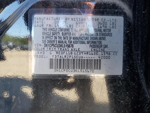 2019 NISSAN KICKS S - 3N1CP5CU3KL515670