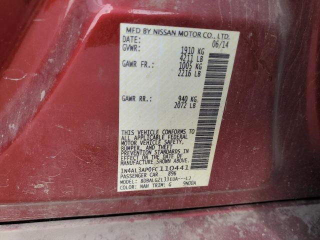 2015 NISSAN ALTIMA 2.5 - 1N4AL3AP0FC110441