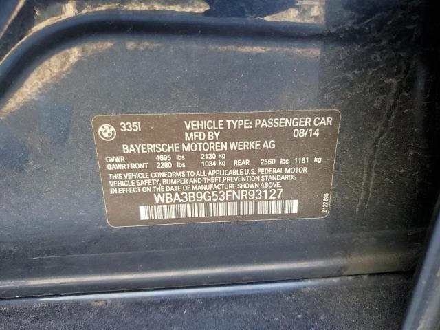 2015 BMW 335 XI - WBA3B9G53FNR93127