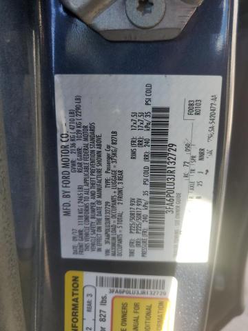 VIN 3FA6P0LU3JR132729 2018 Ford Fusion, Se Hybrid no.12