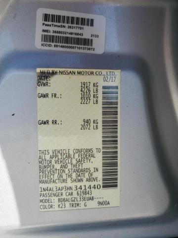 2017 NISSAN ALTIMA 2.5 - 1N4AL3AP3HN341440