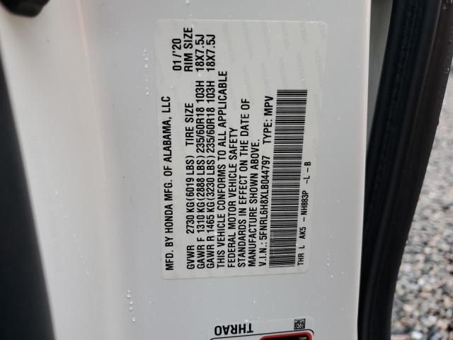 2020 HONDA ODYSSEY TO - 5FNRL6H8XLB044797