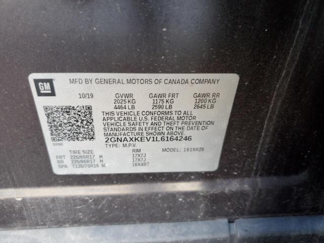 2020 CHEVROLET EQUINOX LT - 2GNAXKEV1L6164246