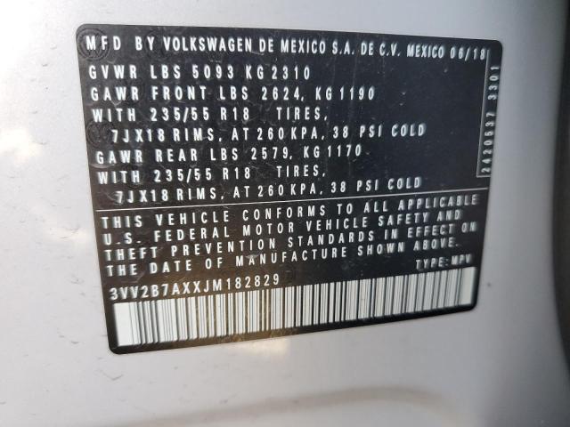 2018 VOLKSWAGEN TIGUAN SE - 3VV2B7AXXJM182829