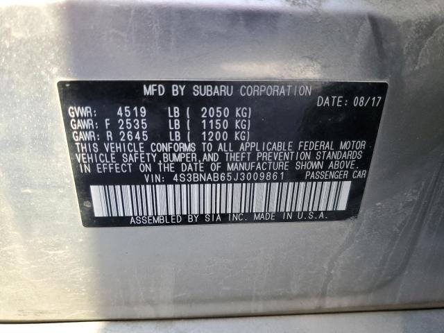 2018 SUBARU LEGACY 2.5 - 4S3BNAB65J3009861