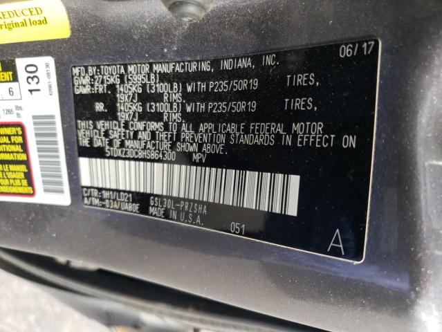 2017 TOYOTA SIENNA SE 5TDXZ3DC8HS864300