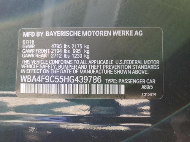 2017 BMW 430XI GRAN - WBA4F9C55HG439786