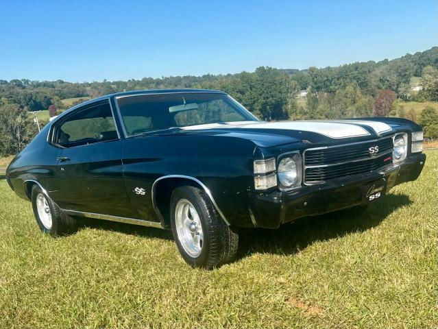 CHEVROLET CHEVELLE 1972 black   1D37F21523434 photo #1