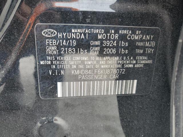 2019 HYUNDAI ELANTRA SE - KMHD84LF6KU878072