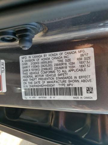 2017 HONDA CR-V EXL - 2HKRW2H82HH656341