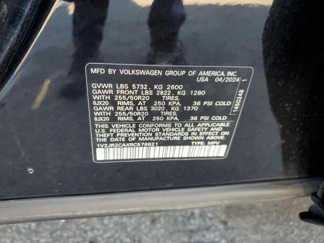 2024 VOLKSWAGEN ATLAS SE - 1V2JR2CAXRC576621