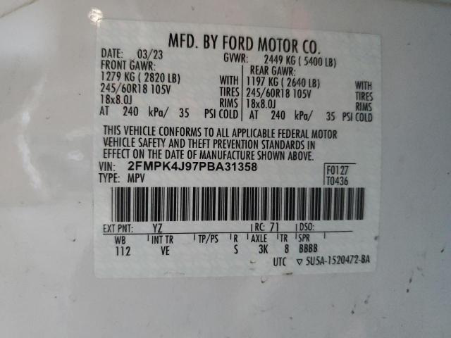 2023 FORD EDGE SEL - 2FMPK4J97PBA31358