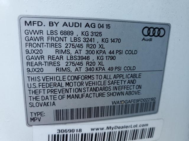 2015 AUDI Q7 PRESTIG - WA1DGAFE9FD022192