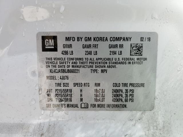 VIN KL4CJASB6JB660221 2018 Buick Encore, Preferred no.13