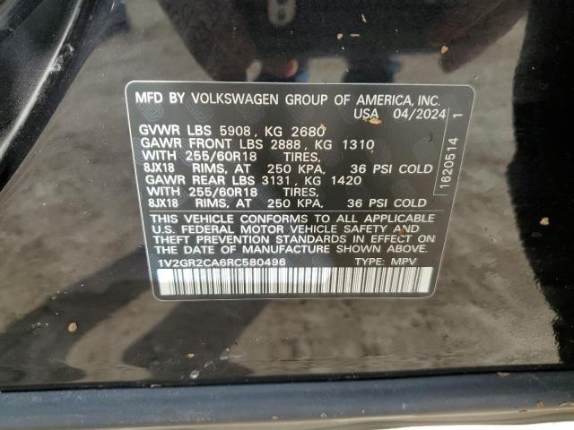 2024 VOLKSWAGEN ATLAS PEAK 1V2GR2CA6RC580496