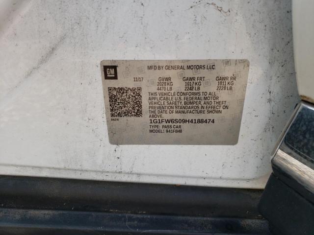 2017 CHEVROLET BOLT EV LT - 1G1FW6S09H4188474