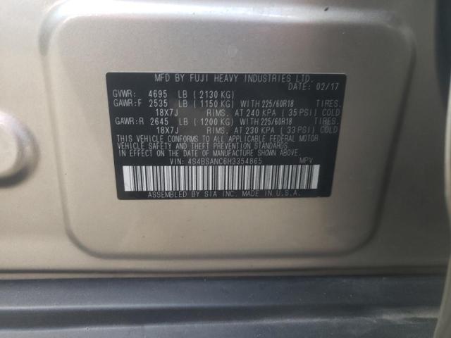 2017 SUBARU OUTBACK 2. - 4S4BSANC6H3354865