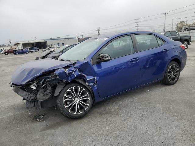 TOYOTA COROLLA L 2015 blue  gas 5YFBURHE3FP256486 photo #1