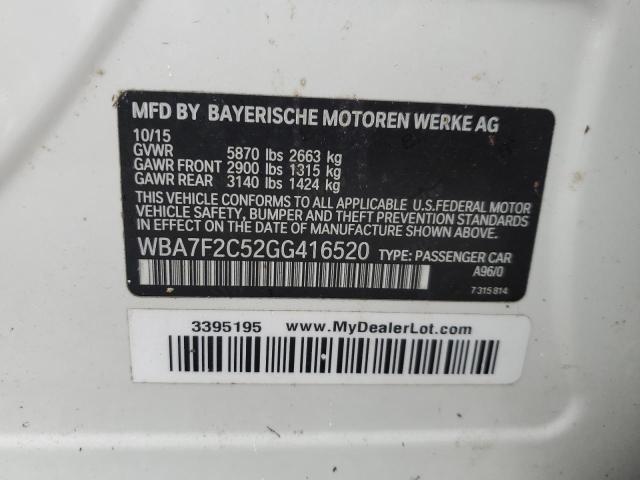 VIN WBA7F2C52GG416520 2016 BMW 7 SERIES no.12