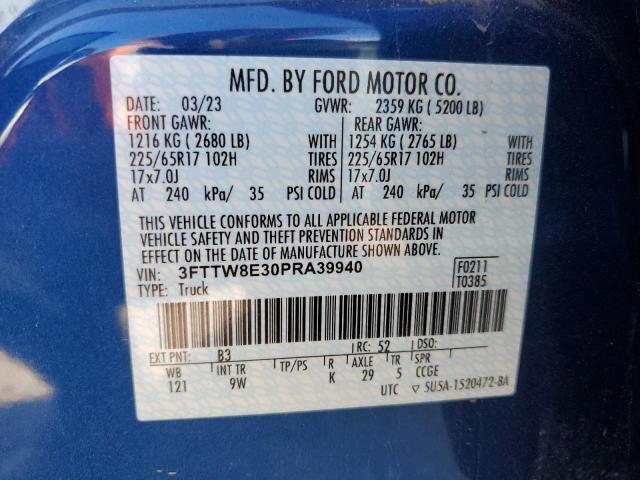 2023 FORD MAVERICK X - 3FTTW8E30PRA39940