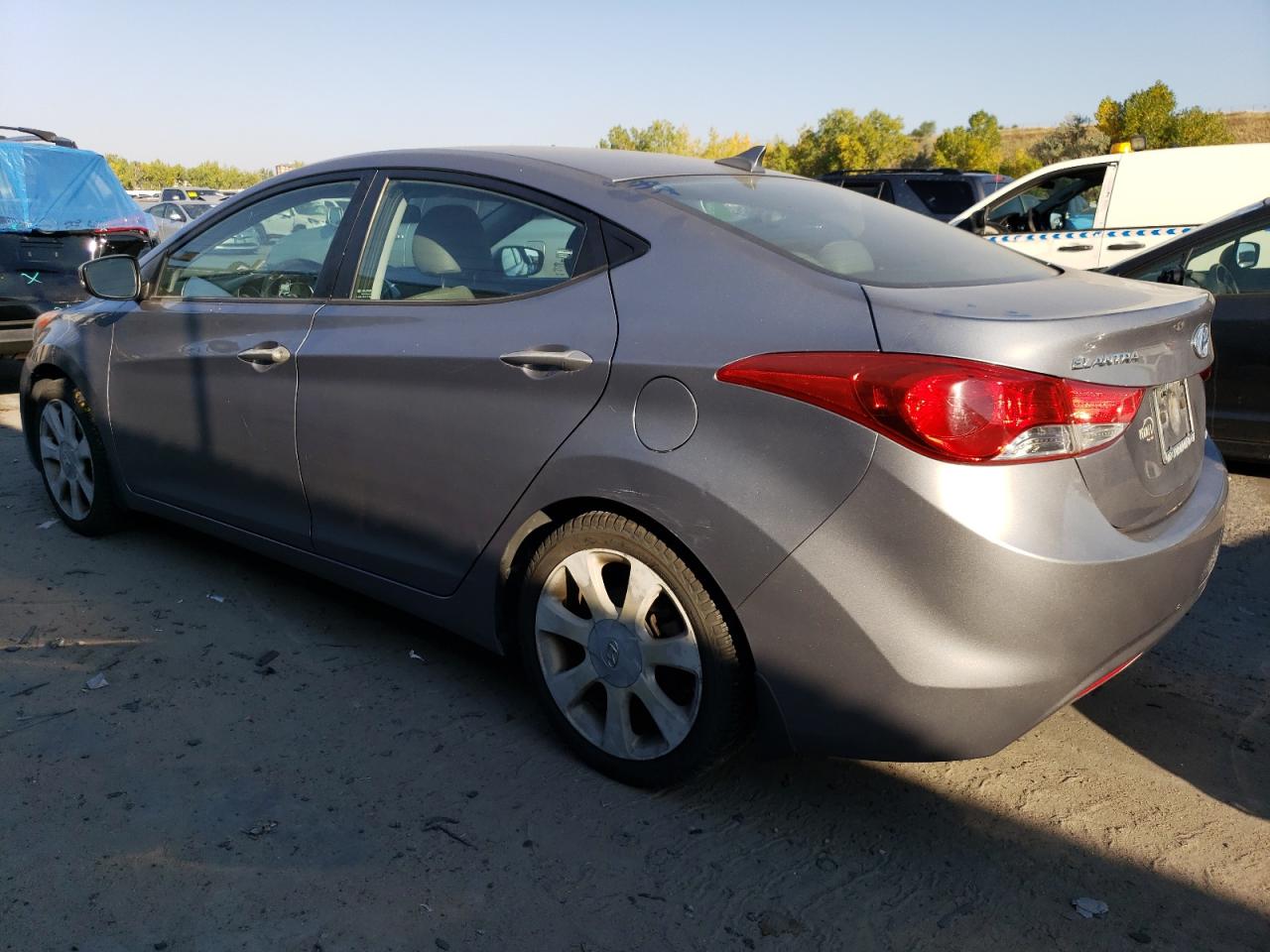 HYUNDAI ELANTRA GL 2013 silver  gas KMHDH4AE7DU692909 photo #3