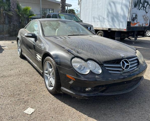 MERCEDES-BENZ SL 500 2005 black roadster gas WDBSK75F15F097656 photo #1