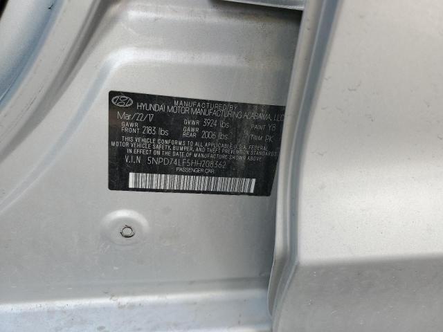 2017 HYUNDAI ELANTRA SE - 5NPD74LF5HH208362