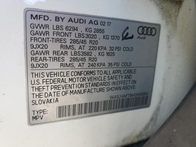 2017 AUDI Q7 PREMIUM - WA1LHAF79HD045954