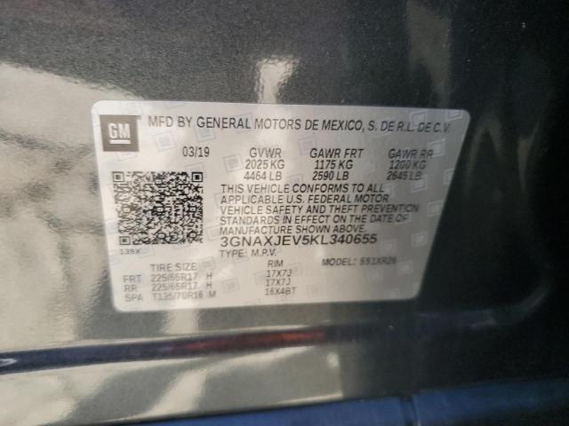 2019 CHEVROLET EQUINOX LT - 3GNAXJEV5KL340655