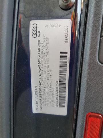 2021 AUDI S4 PRESTIG WAUC4AF40MA030226