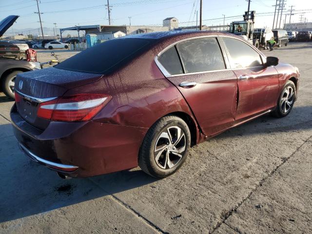 HONDA ACCORD LX 2017 burgundy  gas 1HGCR2F33HA240392 photo #4